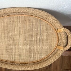 Palecek Rattan Hand Woven Tray